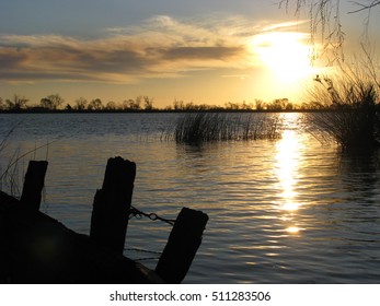 Sunset At Parana River, Argentina