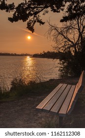 sunset at the park