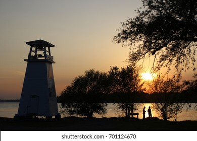 Sunset At A Park Near Fort Washington, Maryland