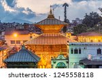 Sunset at Pashupatinath temple in Kathmandu,Nepal