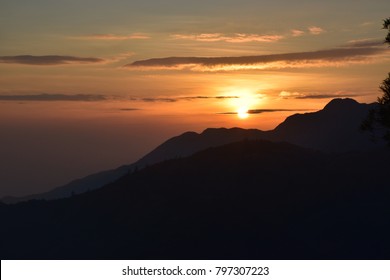 Sunset At Sunset Peak, Lantau Island HongKong, Lantau Trail Section 2