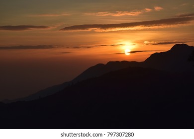 Sunset At Sunset Peak, Lantau Island HongKong, Lantau Trail Section 2