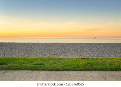 Sunset Pebble Beach Batumi, Georgia