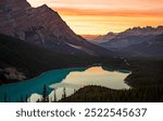 Sunset at Peyto Lake, Banff National Park, Canada