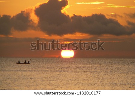 Sunset in Philippines Sipalay
