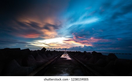 Sunset in Phu Quoc Island, Viet Nam. Sep 28, 2018 - Shutterstock ID 1238159005