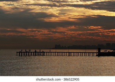 Sunset and pier
