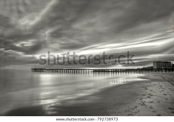 Sunset Pier Black White Stock Photo 792738973 | Shutterstock