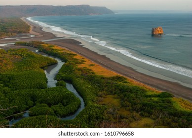 Sunset At Playa Naranjo In The Santa Rosa National Park Of Costa Rica