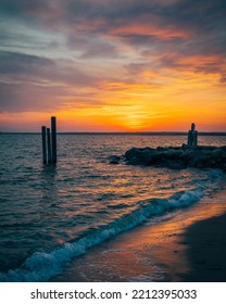 Sunset at Point Judith, Narragansett, Rhode Island - Shutterstock ID 2212395033