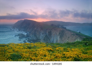 Sunset At Point Reyes, California