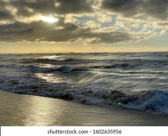 Sunset At Polihale Beach And State Park In Hawaii