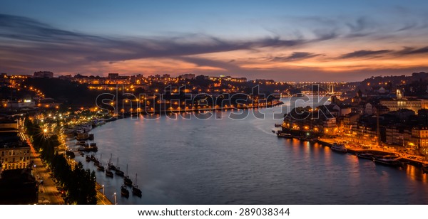 Sunset Porto Portugal Douro River Stock Photo (Edit Now) 289038344