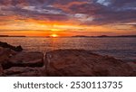 Sunset in Prado, Marseille, France, Europe