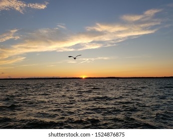 Sunset At Presque Isle Bay In Erie, Pennsylvania