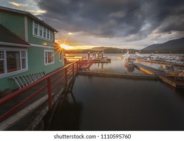 Sunset In Prince Rupert, BC, Canada.