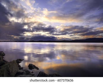 Sunset At Prince Rupert, BC Waterfront.