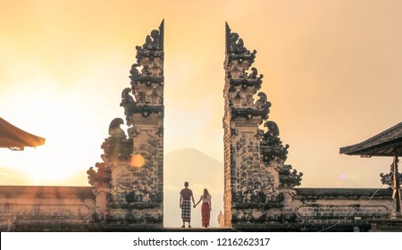 Sunset In Pura Lempuyang, Bali