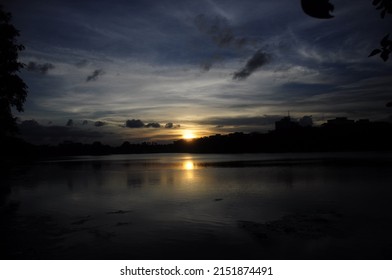 Sunset From Rabindra Sarobar Lake