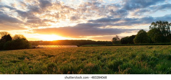 Sunset in Recklinghausen Hochlar - Shutterstock ID 483284068