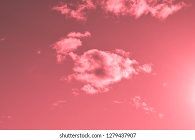 Sunset and red sky