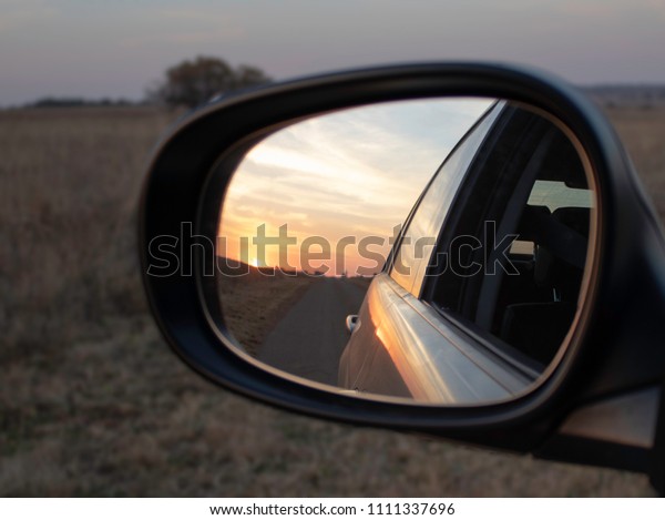 sunset reflection\
mirror, african sunset