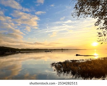 Sunset reflection on the Potomac River, Washington DC