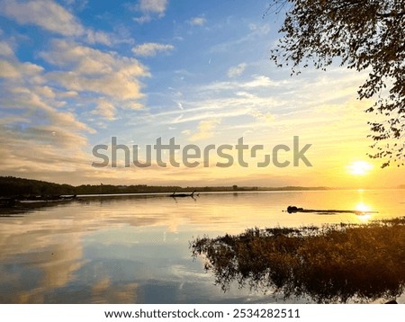 Sunset reflection on the Potomac River, Washington DC