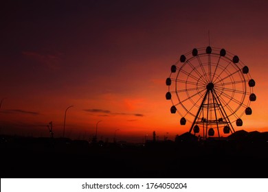 sunset rides kids games ferris wheel