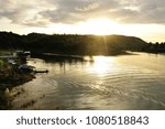 Sunset of river 