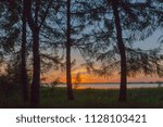 Sunset at the river