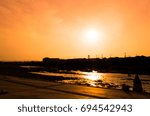 sunset river