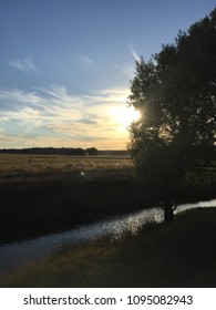 Sunset at the river