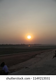 sunset at the river
