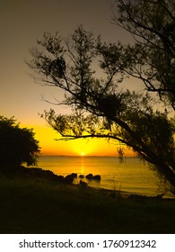 Sunset At Guaíba River. Porto Alegre, Brazil. November, 2019.