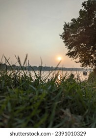 Sunset River Side Beautiful View 
