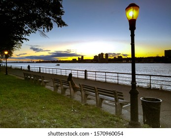 Sunset At Riverside Park, New York City