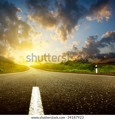Similar – Image, Stock Photo freeway Environment
