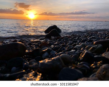 Sunset rock beach