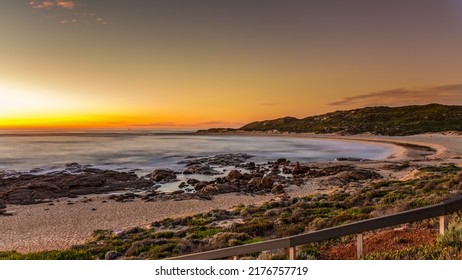 Sunset At Rockpools Near Margaret River Western Australia