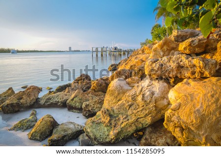 Sunset Rocks by Shell Beach - Siesta Key, FL