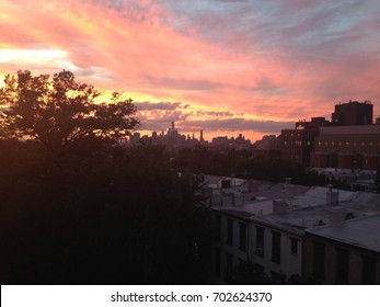 Sunset From A Rooftop In Park Slope, Brooklyn