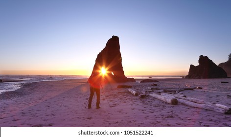 Sunset at Ruby beach