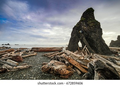 Sunset at Ruby Beach, Washington state