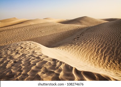 Sunset In The Sahara Desert - Douz, Tunisia.