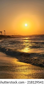 Sunset In Sahel Beach Wallpaper