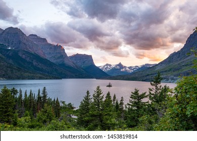 Sunset At Saint Mary Lake