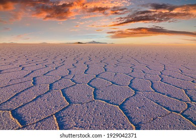 Sunset at Salar de Uyuni, Aitiplano, Bolivia - Powered by Shutterstock