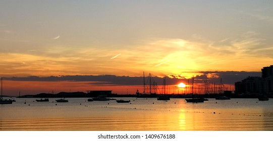 Sunset From San Antonio Bay Ibiza