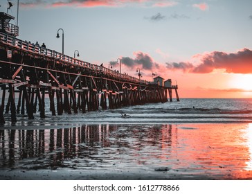 Sunset At San Clemente Pier/Beach